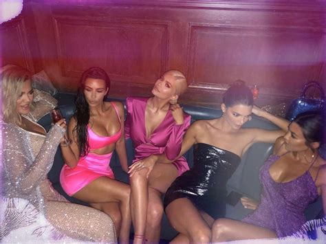 every outfit the kardashian sisters wore to kylie jenner s 21st birthday party e news