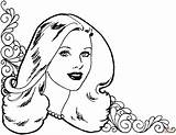 Coloring Pages Beautiful Woman Printable Skip Main sketch template