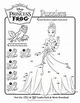 Activity Grenouille Princesse Frog Enfants Coloriages Tiana Colouringdisney Colouring sketch template