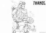 Thanos Coloring Pages Drawing Hand Printable Kids Color Print Bettercoloring sketch template