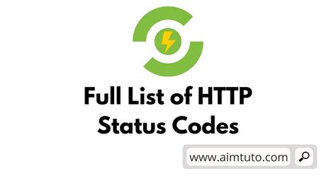 full list  http response status codes aim tutorials