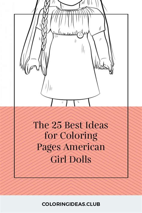 ideas  coloring pages american girl dolls american