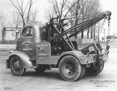 vintage shots from days gone by tow truck trucks pickup trucks