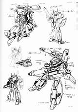 Kawamori Shoji Works Macross Robotech Choose Board Concept Zero Japanese Long Anime sketch template