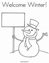 Snowman Coloring Winter Welcome Template Printable Snow Pages Break Sheet Make Over Print Book Man Hello Abc Outline Templates Cursive sketch template