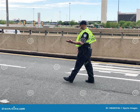 police officer directing traffic editorial photo image of vest