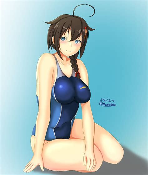 hd wallpaper anime anime girls boobs big boobs swimwear kantai