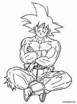 Goku Coloring Super Saiyan Pages Template Templates Printable sketch template
