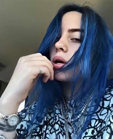 pin  maarsel  billie blue hair blue hair aesthetic  hair