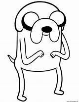 Coloring Adventure Time Dog Jake Pages Printable Print Color sketch template