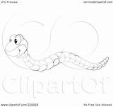 Snake Outline Cute Coloring Illustration Royalty Clipart Rf Bannykh Alex Regarding Notes sketch template
