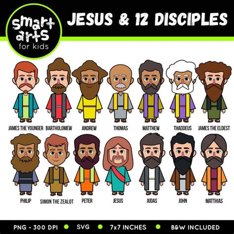jesus   disciples clip art  disciples bible based etsy australia
