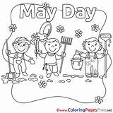 Coloring Pages May Workers Printable Sheets Getcolorings Baskets Print Getdrawings Hits Template Color sketch template