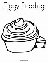 Pudding Figgy Cupcake sketch template