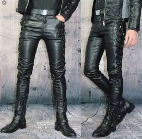 mens  leather pants boots  jackets   bad boy vibes