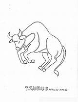 Coloring Taurus Pages Getcolorings Print sketch template
