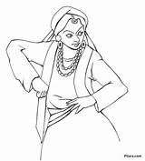 Kids Pitara Kathak Dancers Printable Network Enlarged sketch template