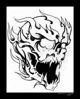 Skull Flaming Tattoo Coloring Chest Pages Skulls Flame Designs Drawings Drawing Fire Deviantart Tattoos Getdrawings Flames Lori Douglas Outline Stencil sketch template