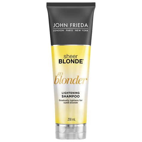 buy john frieda sheer blonde  blonder shampoo ml   chemist warehouse