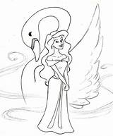 Swan Princess Coloring Pages Colouring Color Drawing Getcolorings Disney Getdrawings Library Clipart Popular Printable sketch template