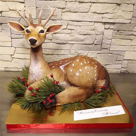 deer cake decorated cake  victoria cakesdecor