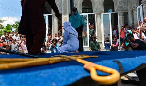 sharia law horror unmarried couples flogged for holding