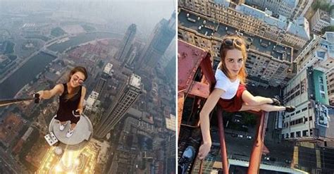 This Russian Girl Takes The Worlds Most Dangerous Selfies