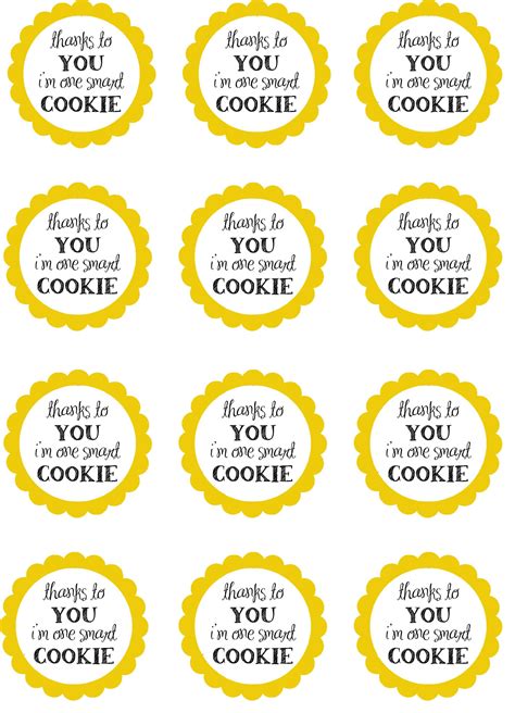 printable cookie tags freeprintabletagcom