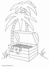 Coloring Pirate Palm sketch template