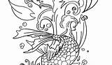 Coloring Pages Fish Koi High Adults Print Color Mermaid Realistic Getdrawings Res sketch template