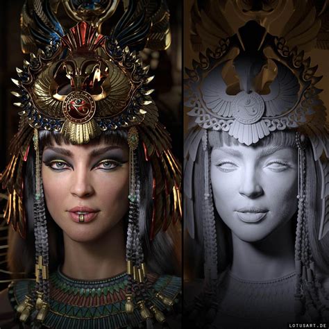 Egyptian Queen 3d Model Cleopatra Hatshepsut Nofretete