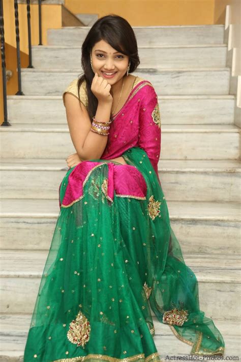 Telugu Actress Priyanka Sexy Stills In Pink Saree South
