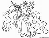 Pony Cadence Little Coloring Princess Pages Getcolorings Color sketch template