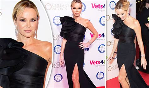 Amanda Holden Flashes Nipples As She Goes Braless In Racy Dress