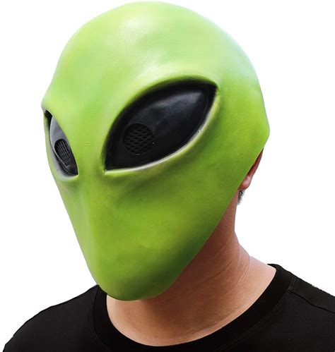 partyhop alien head mask latex cool green alien toys www