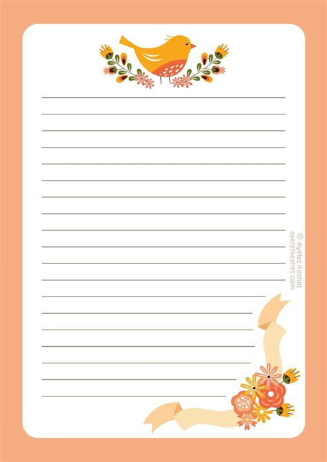 printable cute stationery paper