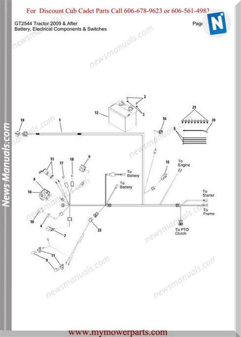 cub cadet gt tractor    parts manual