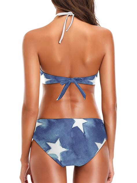 beeachgirl women s two pieces swimsuit american flag