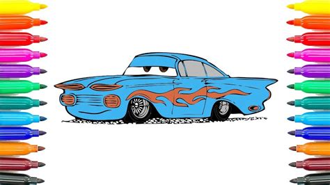 draw cars ramone coloring pages  kids   paint ramone