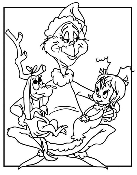 grinch stole christmas coloring pages coloring pages