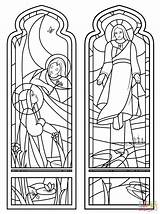 Stained Coloring Glass Pages Ascension Window Printable Church Stain Windows Sheets Clipart Holy Para Colorear Adults Vidriera Library Comments Water sketch template