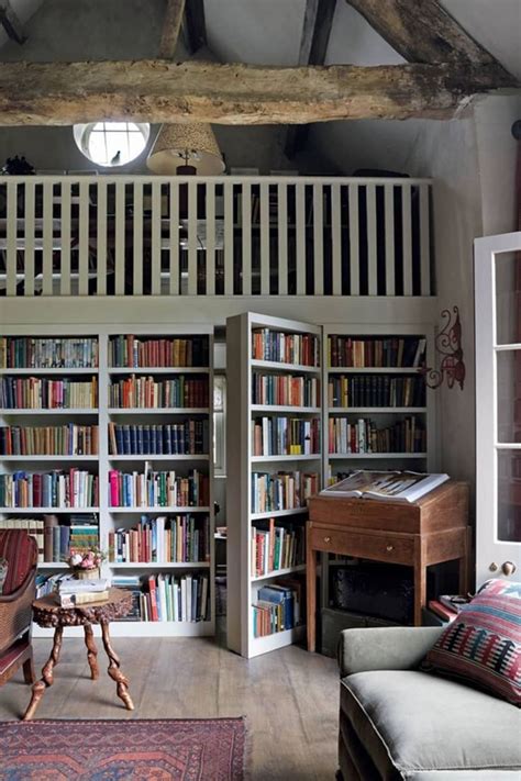 cozy guest cottage   book lovers dream home library rooms