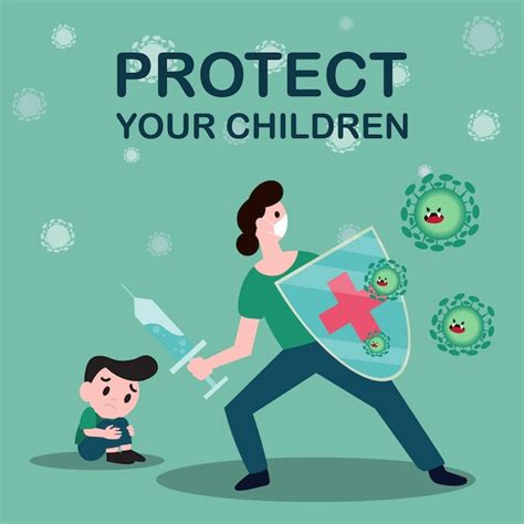 premium vector protect  children