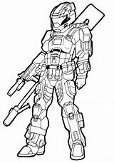 Halo Odst X64 Lineart Arbiter Clipartmag Include sketch template