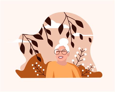 2 000 old woman in nature illustrations royalty free vector graphics
