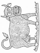 Zentangle Mycoloring sketch template