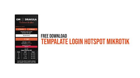 Template Hotspot Mikrotik Simple And Dark Free Download Youtube