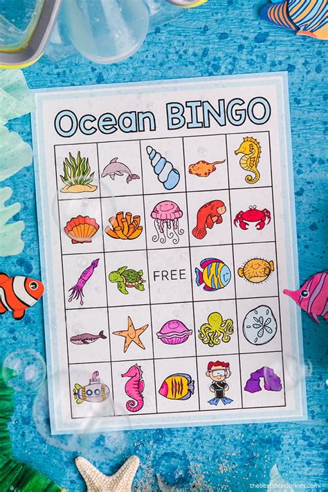 ocean bingo   ideas  kids