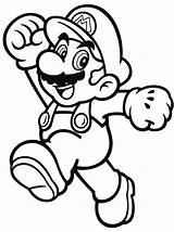 Mario Coloring Pages Bit Template Sketch Templates sketch template