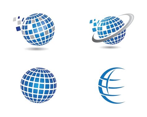 premium vector world logo templat